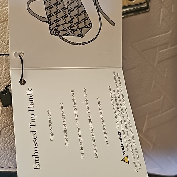 Adrienne Vittadini the AV BORSETTA COLLECTION EMBOSSED TOP HANDLE HANDBAG - Picture 9 of 10